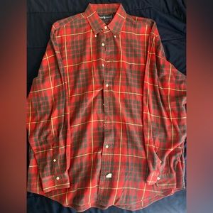 Polo Ralph Lauren shirt men’s size(XL) red plaid long sleeve button down